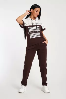 Костюм женский 78642 коричневый последний размер