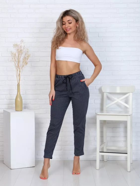 Брюки женские 8-031м (графит) Монстера