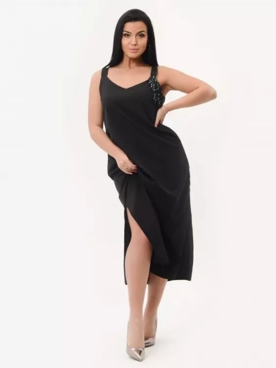 Сарафан С1271 СИ черный последний размер