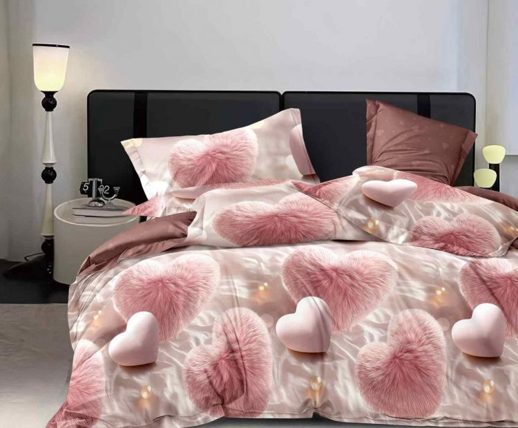 Постельное белье поплин эксклюзив на молнии - Перламутр