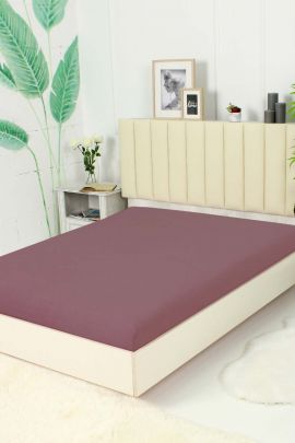 Простыня на резинке Махра - Какао