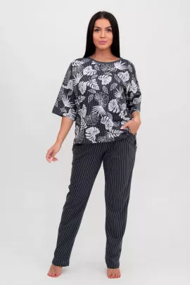 Костюм с брюками Мишель (черный)