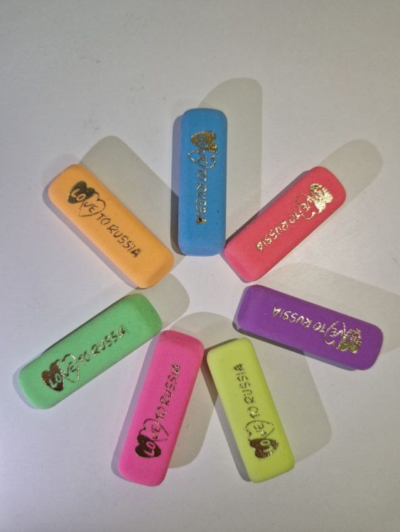 Ластики цветные 3 шт, 60958