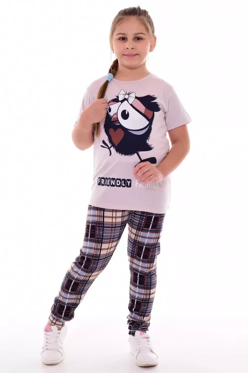 Пижама подростковая 12-104 (бежевый) Воронята