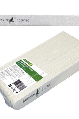 Пилка для ногтей (овал) Beauty Shine 100/180 грит (50 ШТ)