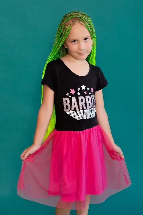 Платье 22764 Barbie кор. рукав