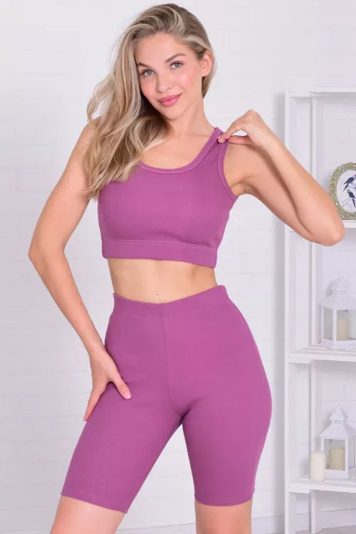 Велосипедки женские 8-063б (сирень)