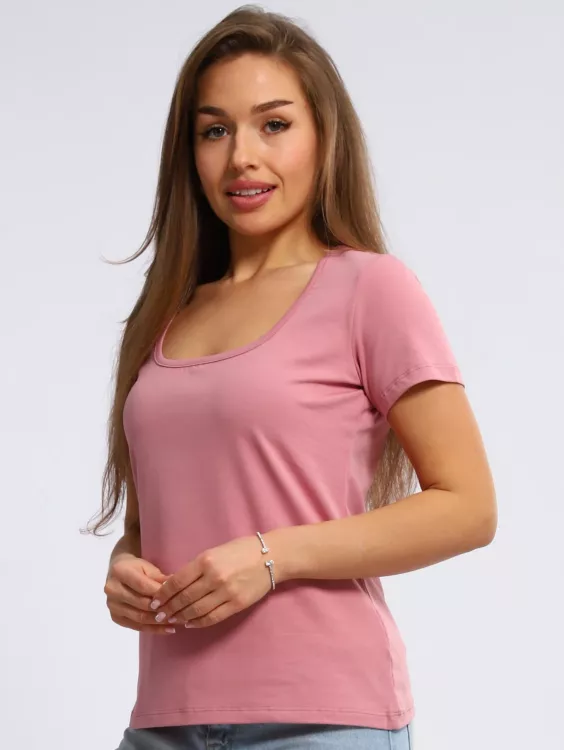 Футболка женская 6-203в (пудровый)
