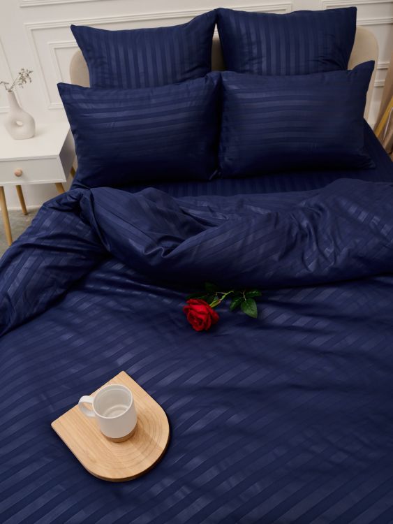 Пододеяльник Микрофибра Страйп - Синий