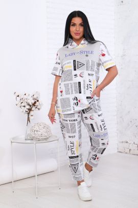 Костюм женский с брюками 637056