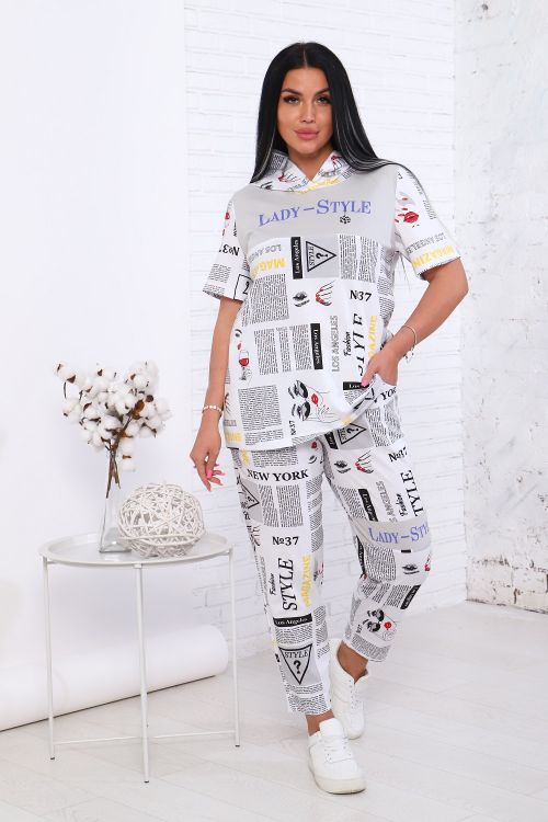 Костюм женский с брюками 637056