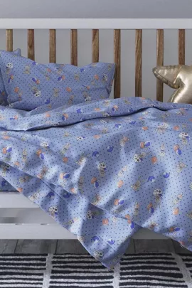 Зайчишки(голуб) КПБ бязь детский