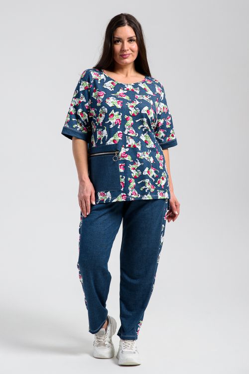 Костюм женский с брюками 394048