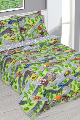 КПБ Бязь "Самойловский текстиль" 1.5 с дет.рисунком - Автодром