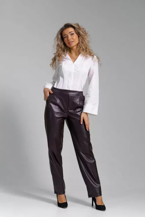 Брюки 53011 коричневый последний размер