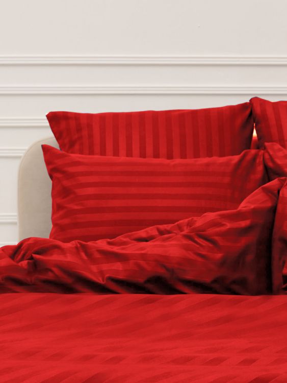 Комплект наволочек Микрофибра Страйп - Красный